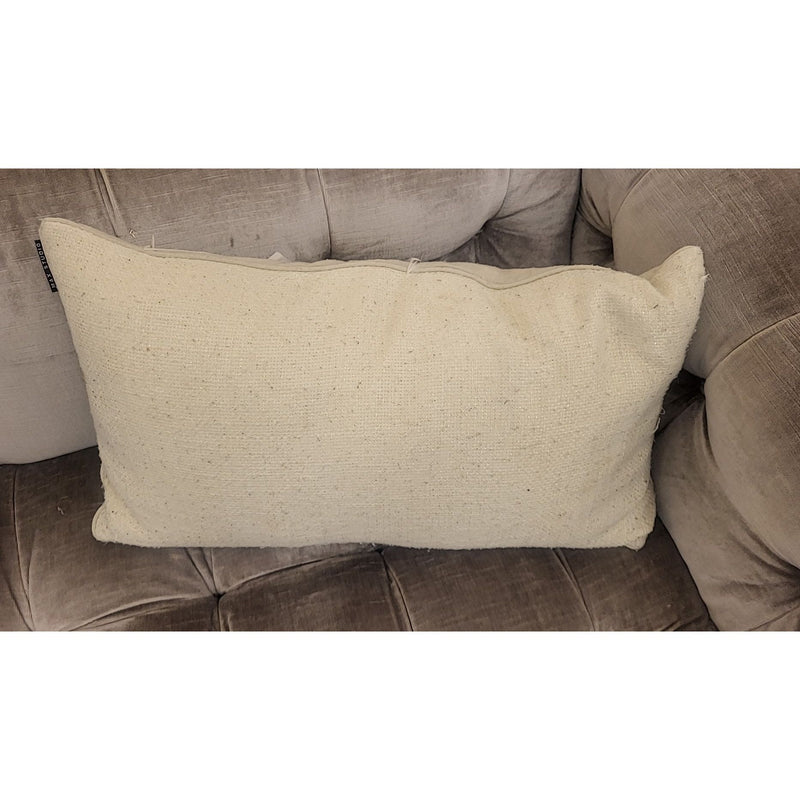Beige Metallic Lumbar Pillow by Max Studio