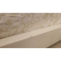 Twin-Sized White Wood Bed Frame