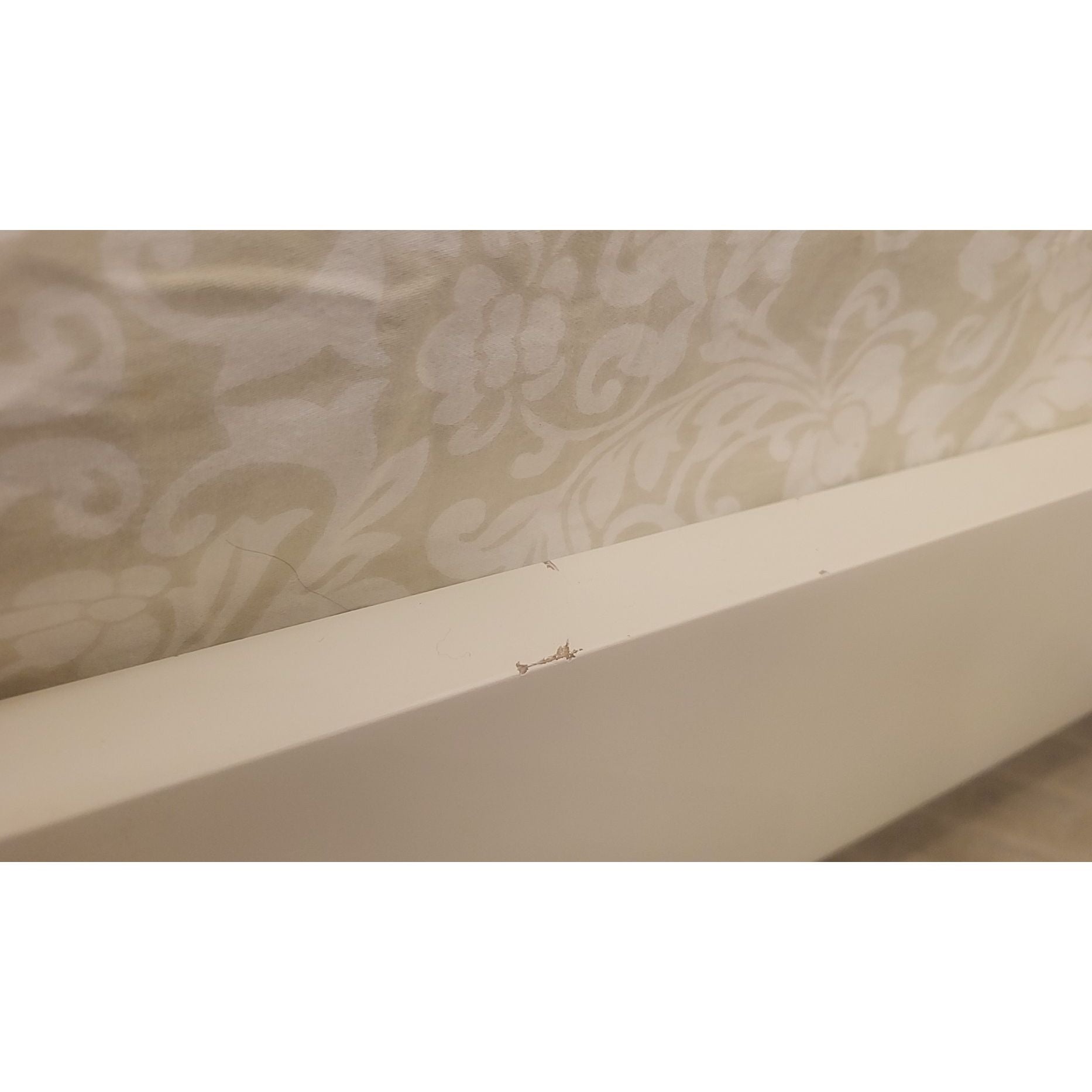 Twin-Sized White Wood Bed Frame