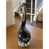 Vintage Smoked Glass Crane by Murano