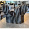 Ikebana Brown & Green Sculptural Vase