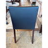 Set of 4 Dakota Jackson Navy Blue Leather Dining Chairs 22"L x 22"W x 35"H