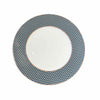 Hermes Tie Set Porcelain Dinner Plate w/ Green Trim
