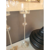 Blown Glass Table Lamp w/ Glass Shade by Les Heritiers