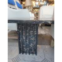 SET of 3 Fluted Black Marble Nesting Tables (AS IS)
