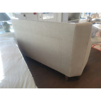 Upholstered Nailhead Settee by RH (AS IS) - colletteconsignment.com