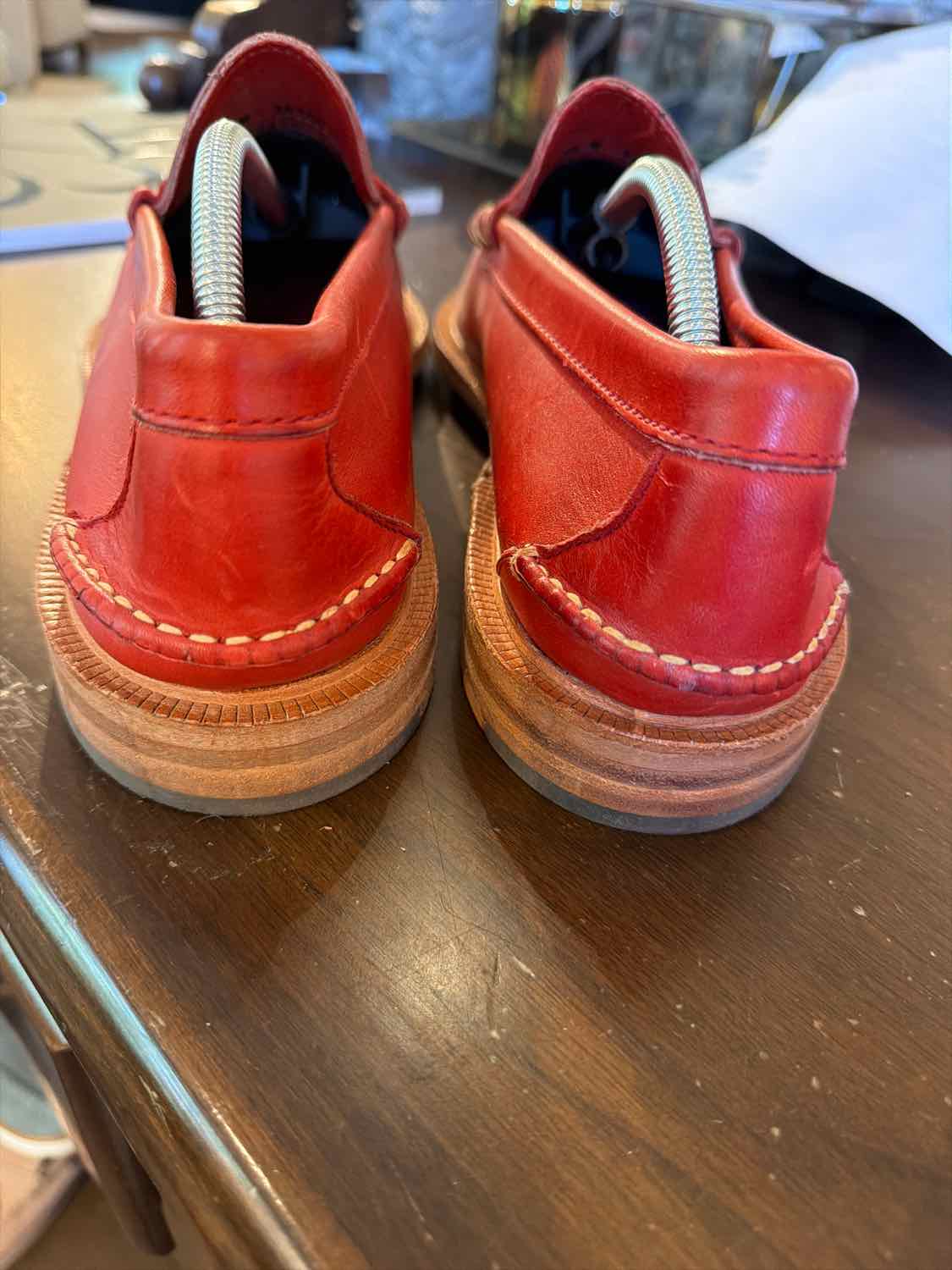 Shoe Size 9 Walk-Over Red Loafers