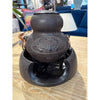 Japanese 'Kama' Tea Ceremony Cast Iron Set, Pot w/Lid, Bowl and Stand, 10" Dia x