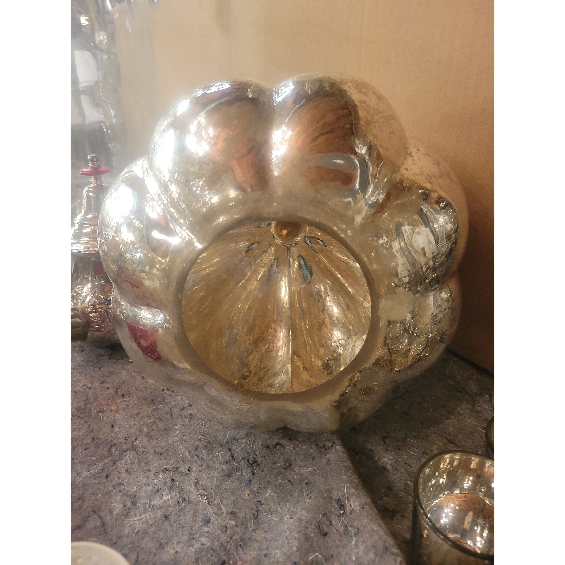 Mercury Glass Pumpkin