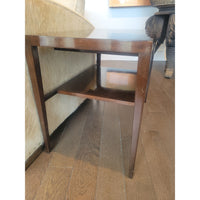PAIR of Mid-Century Wood 1-Drawer Side Tables (AS IS)