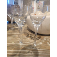 PAIR of Tiara Wine Goblets by Ceska