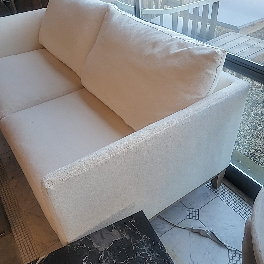 Southampton White Linen Slipcover Sofa by Cobble Hill for ABC
