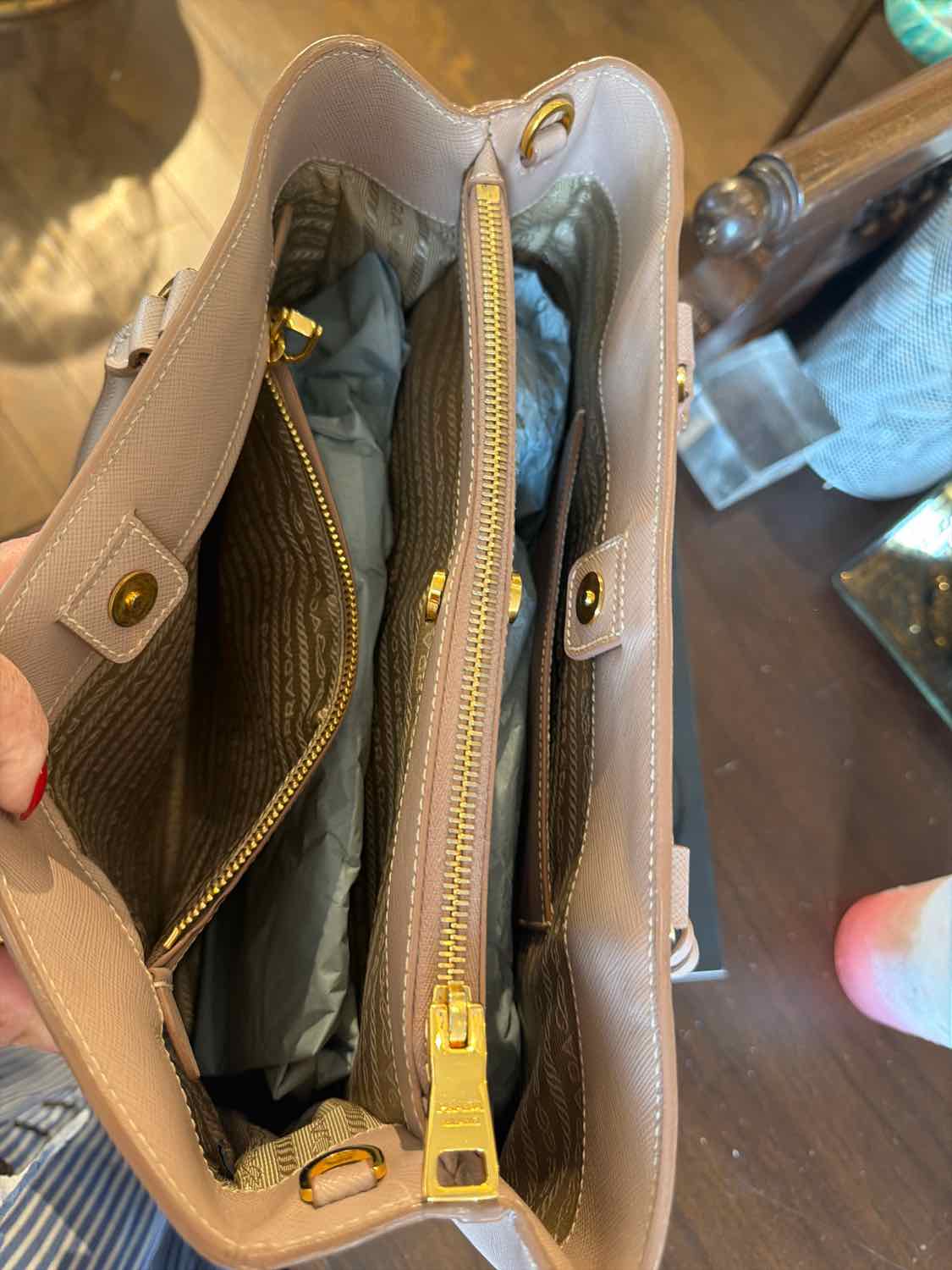 Prada Camel/Beige Handbags