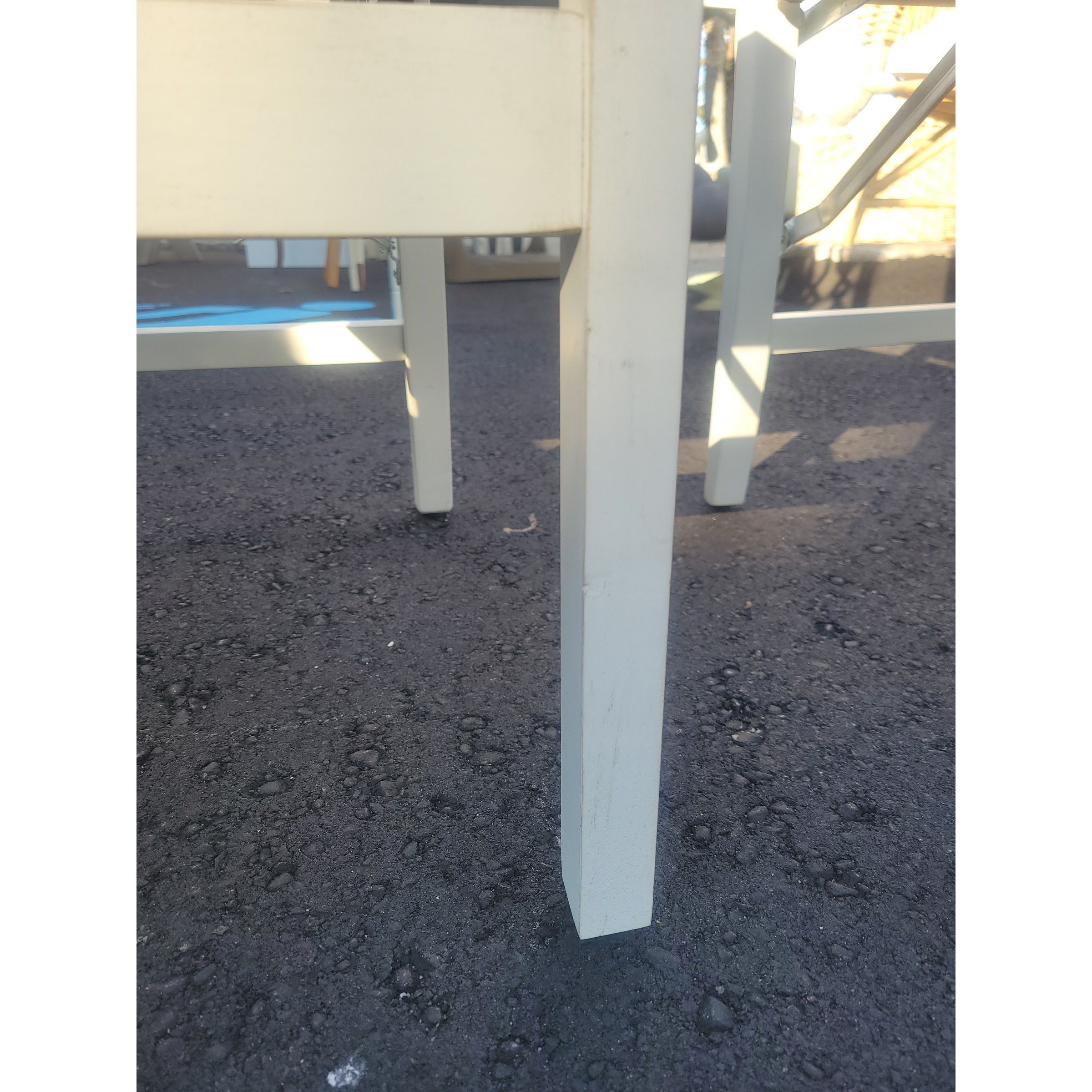 SET of 4 Blonde Wood Lattice Folding Chairs