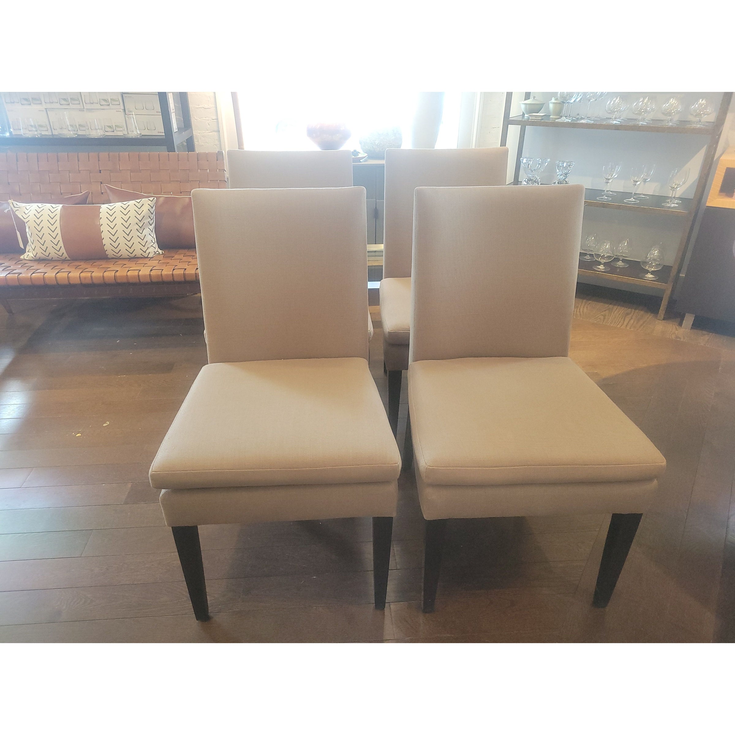 SET of 4 'No. 696' Dining Side Chairs by A. Rudin