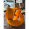 Orange Ceramic Sculpture Attributed to Merete Rasmussen