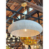 'Kokomo' Wide Wicker & Brass Pendant by Chapman & Myers for VC