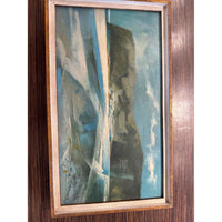 Signed Oil Painting 'Low Tide',  by Paul Zimmerman, 21.25" L x 12.38' H x 2" D