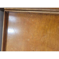 PAIR of Vintage Fruitwood Charles X Style Tables w/ Drawer & Shelves - AS IS
