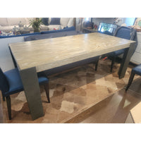 'Cayman' Oak & Iron Dining Table by Robert James