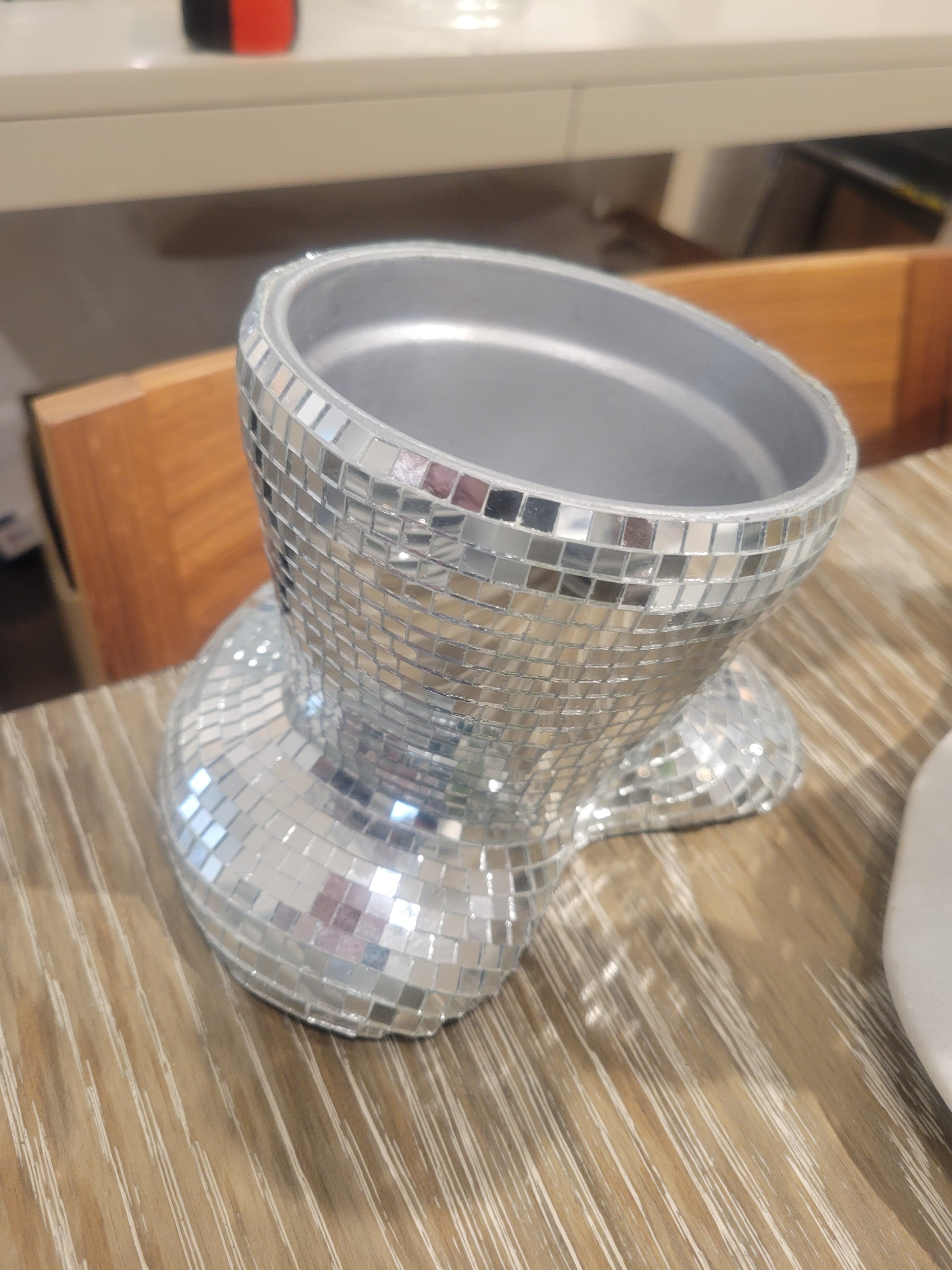 Melting Disco Ball Flower Pot by Fayality