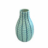 Small Blue Dimpled Ceramic Vase