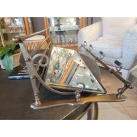 Wall-Mounted Metal Mirror w/ Coat Hooks by Arhaus