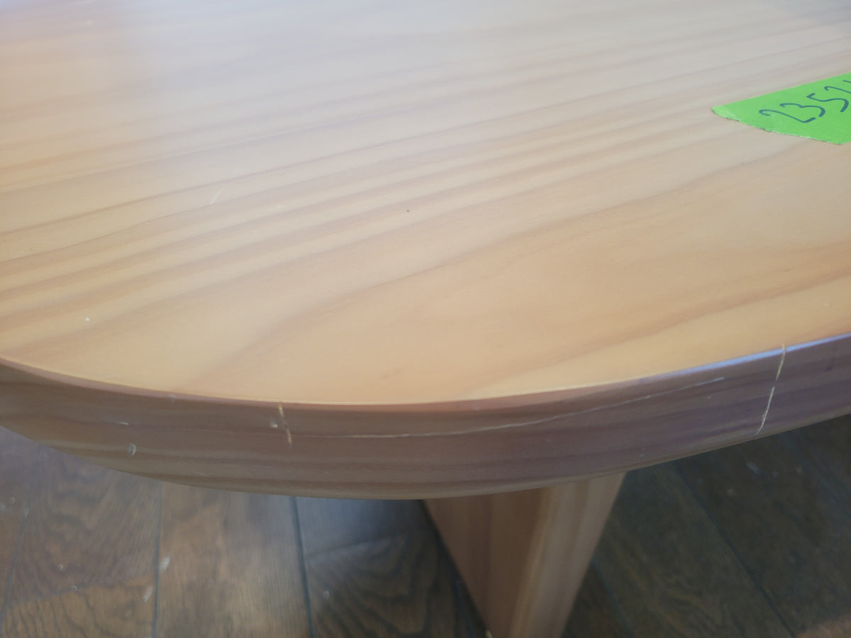 3-ft Oval Wood Side Table (AS IS)