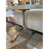 Wood Veneer Dining Table w/ Steel Y Legs