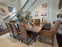 Set of 8 Model #2881 Rembrandt Dining Chairs by Artistic Frame in Pierre Frey Fa