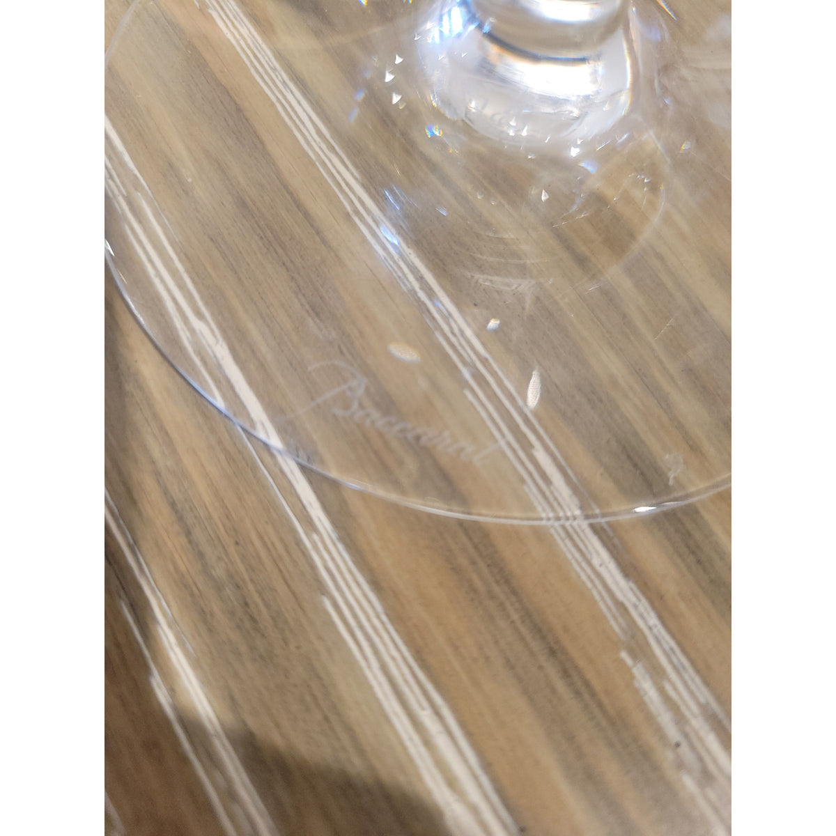 PAIR of Baccarat Wine Glasses - colletteconsignment.com
