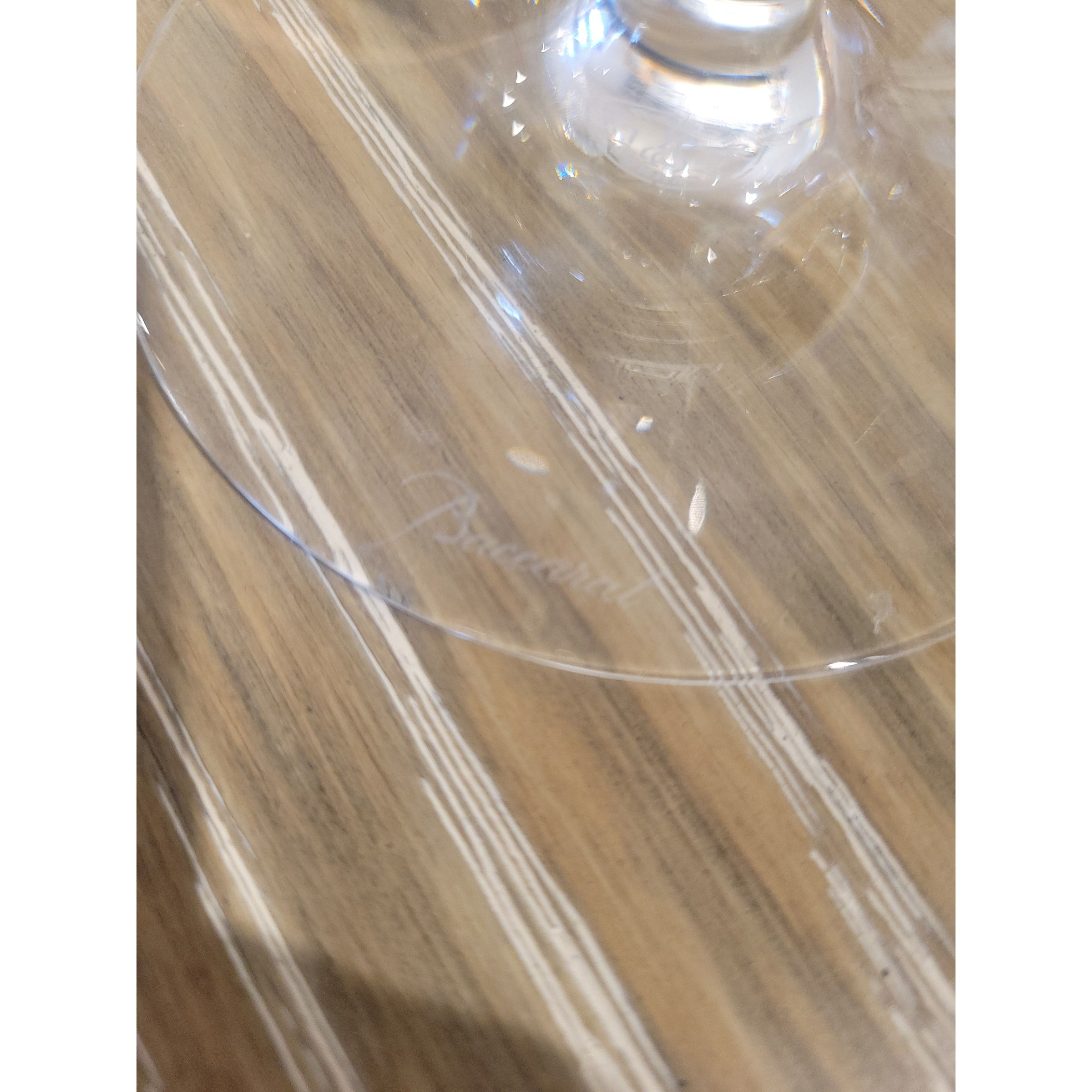 PAIR of Baccarat Wine Glasses - colletteconsignment.com