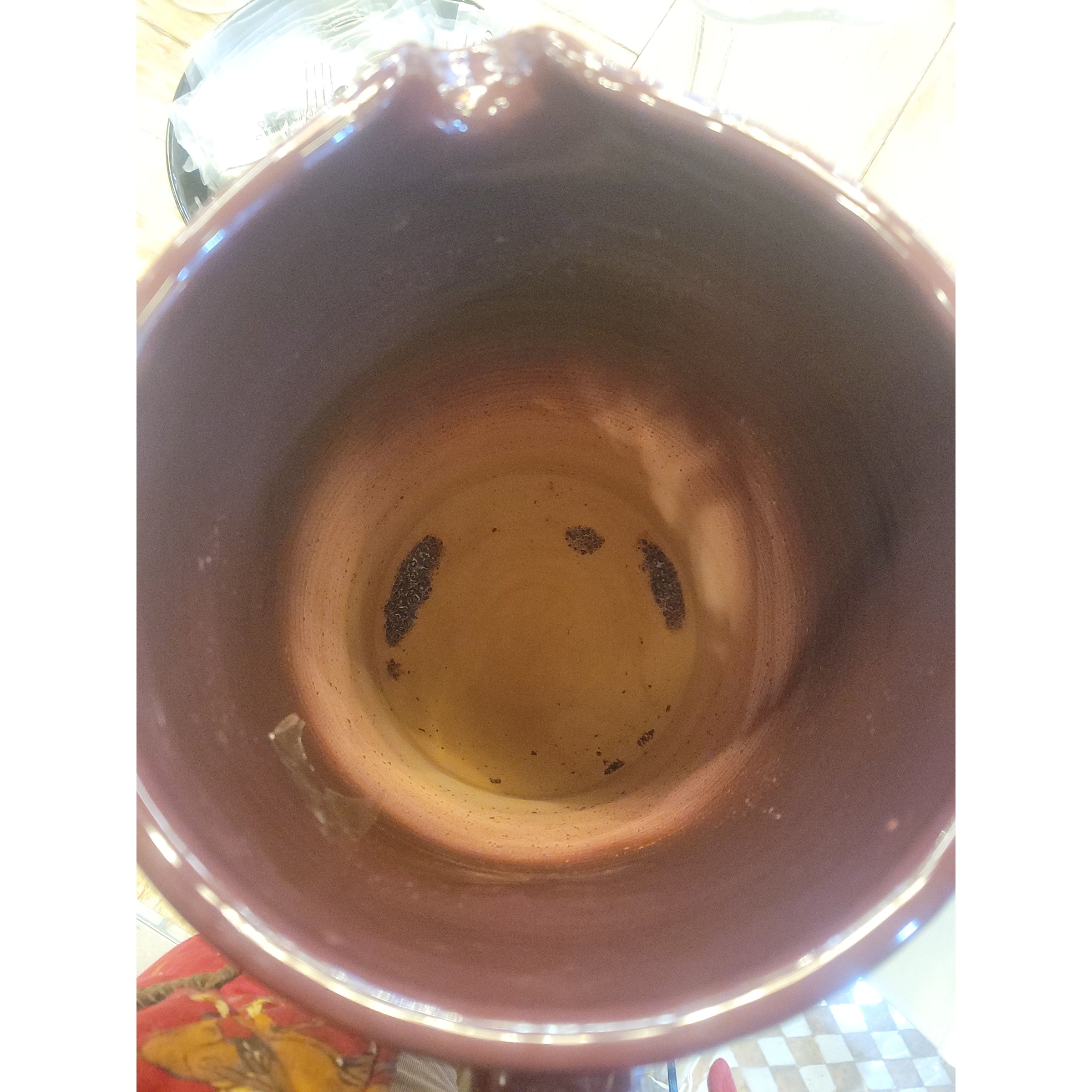 XL Maroon Glazed Ceramic Jug by Enza Fasano Italy