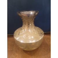 Vintage Etched Mercury Glass Vase