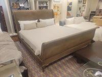 King-Sized Empire Rosette Sleigh Bed Frame by RH