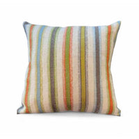 Linen Stripped Pillow with Pastel Colors