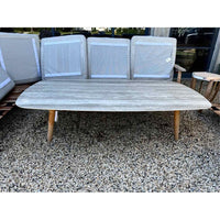 Styletto High Lounge Table w/ Teak Legs and Ceramic Tabletop by Royal Botania