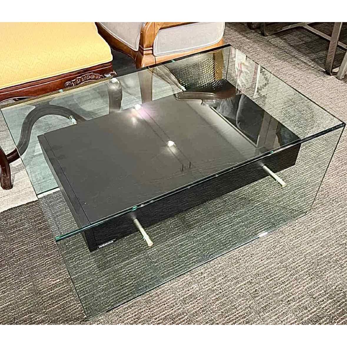 Roche Bobois Glass End Table