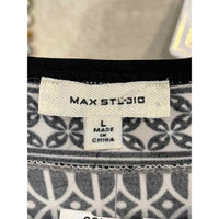 MaxStudio Size L Blue & White Dress