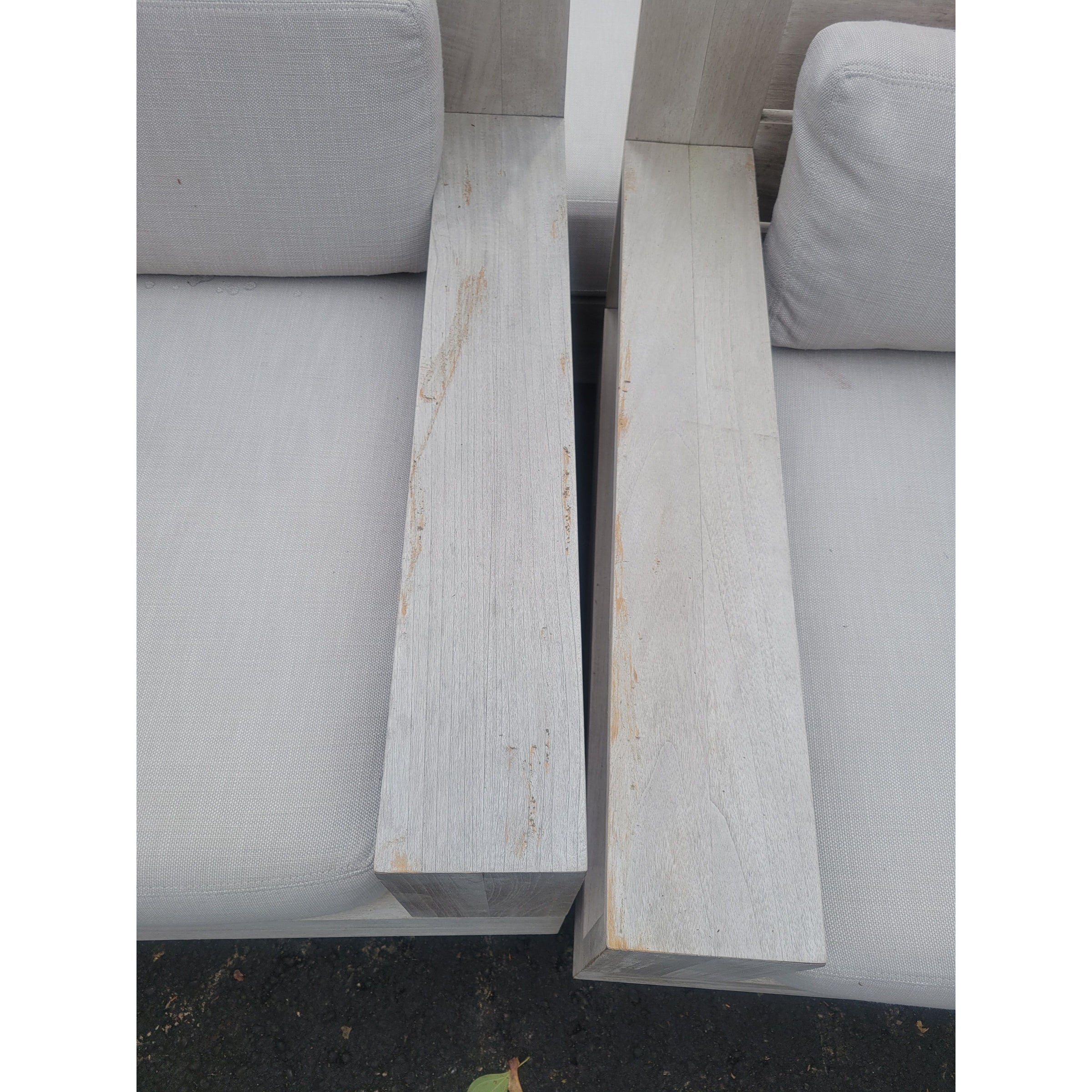 Custom Teak Swivel Lounge Chair