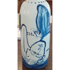 Blue & White Vase w/ Young Girl Motif by Jared Fitzgerald