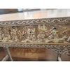 Vintage Chinese 2-Drawer Carved Bone Inlay Alter Table