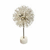 Josie Crystal Brass Table Lamp w/ White Marble Base