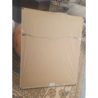 White Wash Wood Mirror w/ Beveled Glass