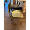 PAIR of Gold Tone Aluminum Indoor / Outdoor Chairs