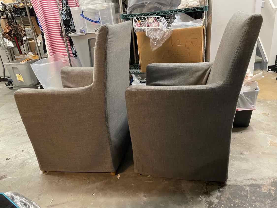 SET of 10 Ellison High-Back Track Arm Slipcover Dining Chairs by RH
