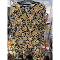Michael Michael Kors Size XL Black Brown Yellow Cardigan