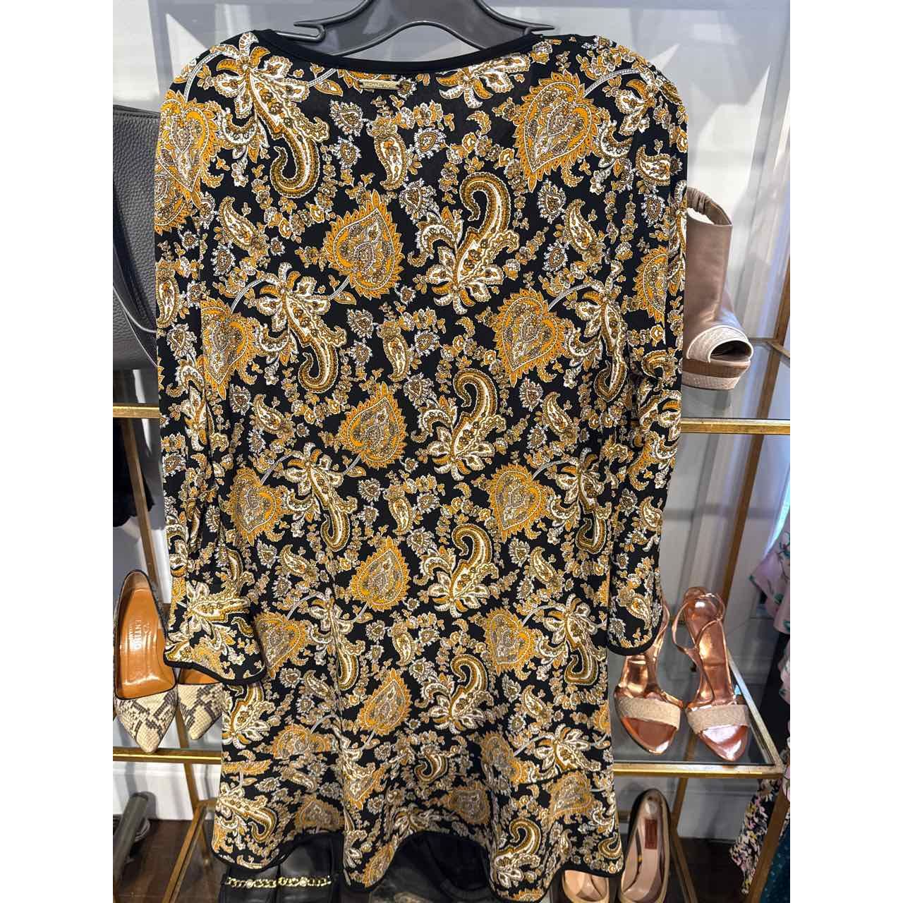 Michael Michael Kors Size XL Black Brown Yellow Cardigan