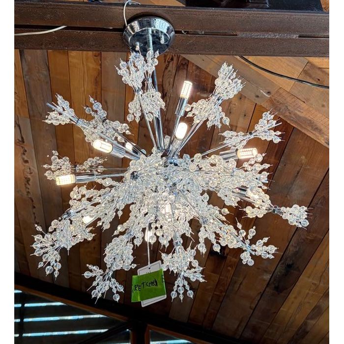 Starburst Chrome Chandelier