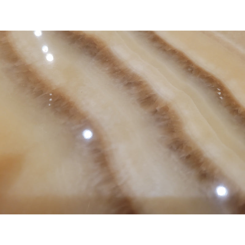 4-ft Round Onyx Coffee Table by Fendi Casa